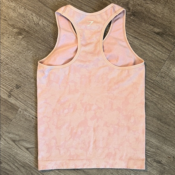 Gymshark Tops - Gymshark Adapt Camo Seamless Tank Pink Racerback Workout Top Size M